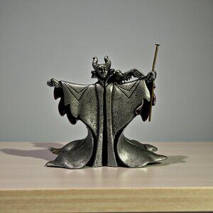 Maleficent & Diablo Disney Villains Collection Pewter Figurine (no box or COA)